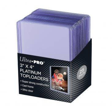 Ultra Pro - Top Loader 35pt Platinum - Ultra Clear 3" x 4" Toploader - 25 Count