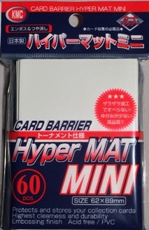 KMC Card Barrier Hyper Mat Mini Sleeves 60ct - White