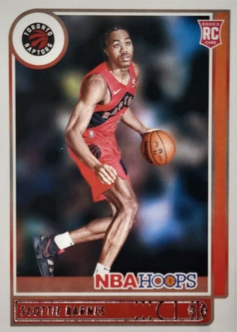 2021-22 NBA Hoops #227 Scottie Barnes Toronto Raptors RC (Rookie Card)
