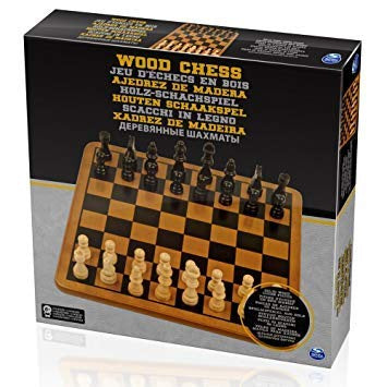 Wood Chess 10" Solid Wood (Open Box)