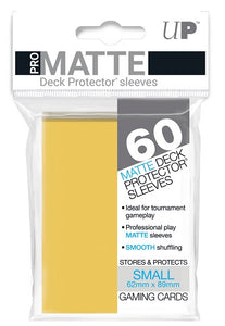 Ultra Pro Small Card Pro Matte Deck Protector Sleeves 60ct - Yellow