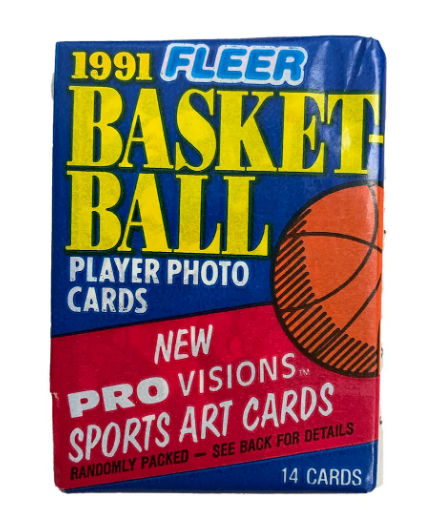 1991-92 Fleer Series 1 NBA Basketball Player Photo Cards Wax Pack