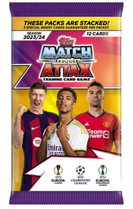 2023-24 Topps Match Attax Champions League Edition Trading Card Booster Pack (12 Cards Per Pack)