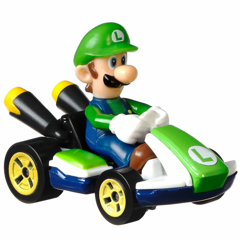 Hot Wheels Mario Kart Die-Cast Standard Kart - Luigi