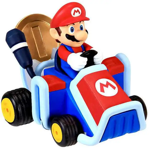 Mario Kart Pull-N-Go! - Mario Coin Racers [Jakks Pacific]
