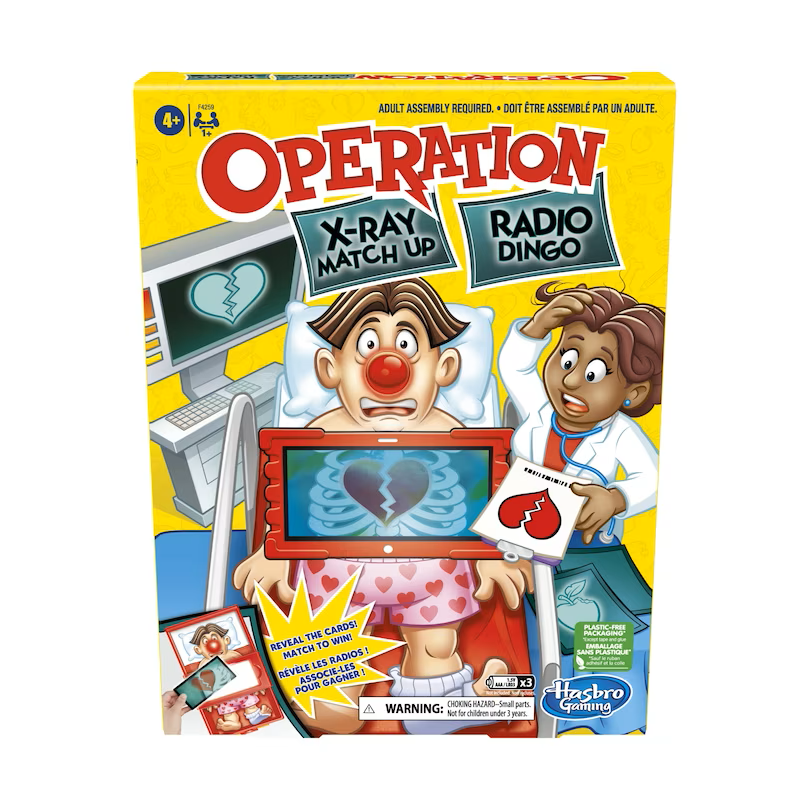 Hasbro Gaming Operation: X-Ray Match Up - Gioco Da Tavolo Per Bambini, Sfida A Togliere Le Parti - 2