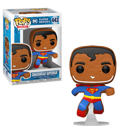 Funko POP! Heroes: DC Super Heroes - Gingerbread Superman #443 Vinyl Figure