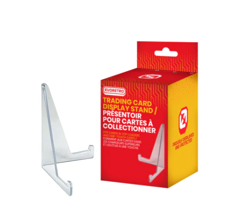 Evoretro - Card Display Stand - 35-260PT Clear Durable Game Card Stand - 5 Pack