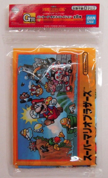 Ichiban Kuji Super Mario Bros. Always Mario! Collection Package Small Mini Towel Collection BANDAI - Super Mario Bros. (Prize G)