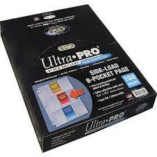Ultra Pro - 9 Pocket Side Loading Binder Pages - 100ct Box Clear Platinum Series