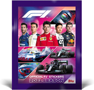 2021 Season Formula 1 - Topps Official F1 Stickers Packet (10 Stickers Per Pack)