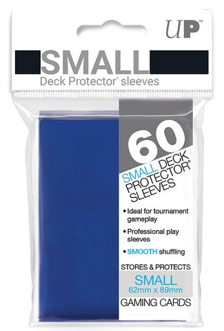 Ultra Pro  Small Card Deck Pro Gloss Protector Sleeves 60ct - Blue