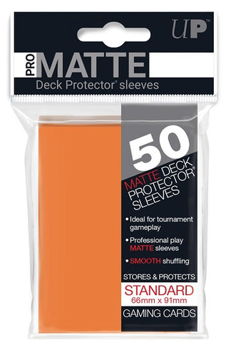 Ultra Pro Standard Pro Matte Deck Protector Card Sleeves 50ct - Orange