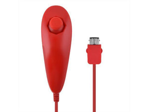 Wii Nunchuck Controller Nunchuk 3rd Party - Red (Out of Package)