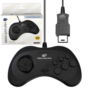 Sega Saturn Black Wired Arcade Pad Controller [Retro-Bit]