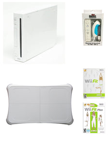 Wii System Console with Wii Fit & Wii Fit Plus and Balance Board Bundle - Wii (Pre-owned)