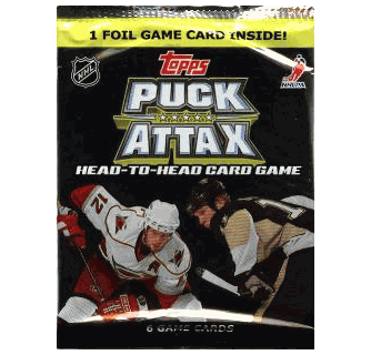 2009-10 Topps Puck Attax Hockey Booster Pack (6 Game Cards Per Pack)