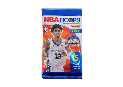 2020-21 Panini NBA Hoops Basketball Trading Card Gravity Feed Pack (5 Cards Per Pack)