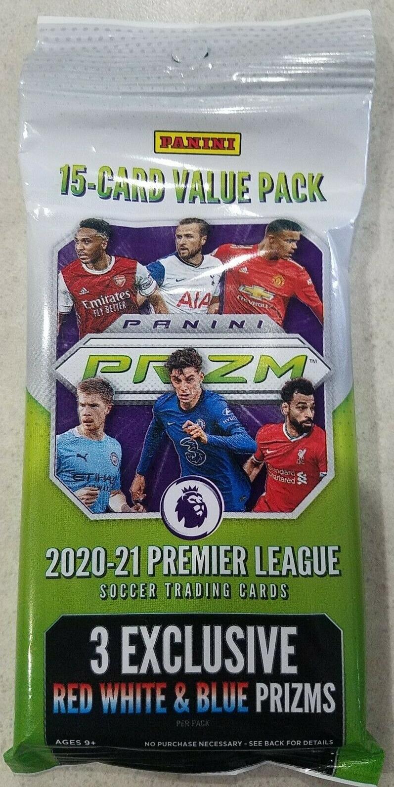 2020-21 Panini Prizm Premier League Soccer Cello Fat Pack (15-Card Value Pack)