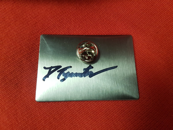 Autographed DTysonator pin