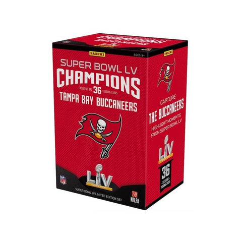 2021 Panini NFL Football Super Bowl LV Champions Tampa Bay Buccaneers Limited Edition Box Set (Tom Brady Cards Included)