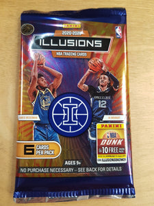 2020-21 Panini Illusions NBA Basketball Blaster Pack (6 Cards Packs)