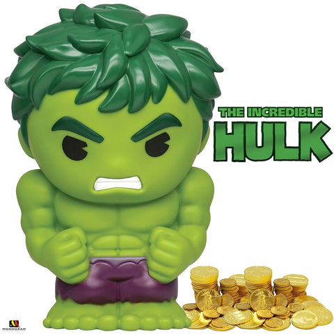 Marvel PVC Figural Coin Bank Chibi Figurine - The Incredible Hulk