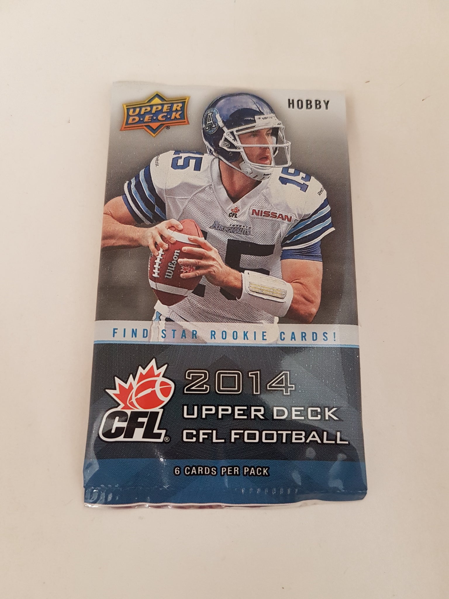 2014 Upper Deck CFL Football Hobby Pack (6 Cards Per Pack)