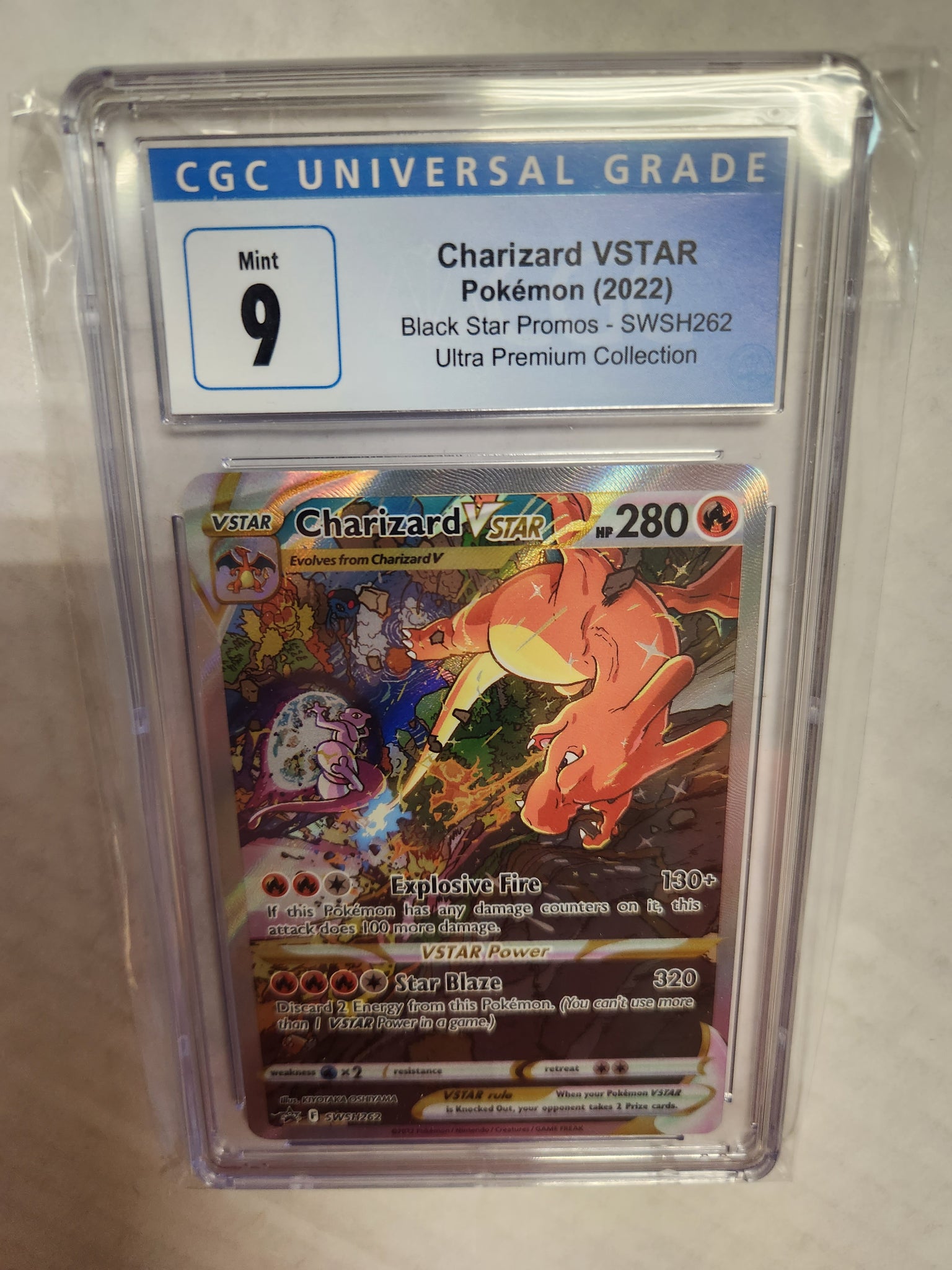 Charizard VSTAR - Black Star Alternate Art Promo Card - SWSH262 - CGC A & C Games Charizard VSTAR - Black Star Alternate Art Promo Card - SWSH262 - CGC A & C Games