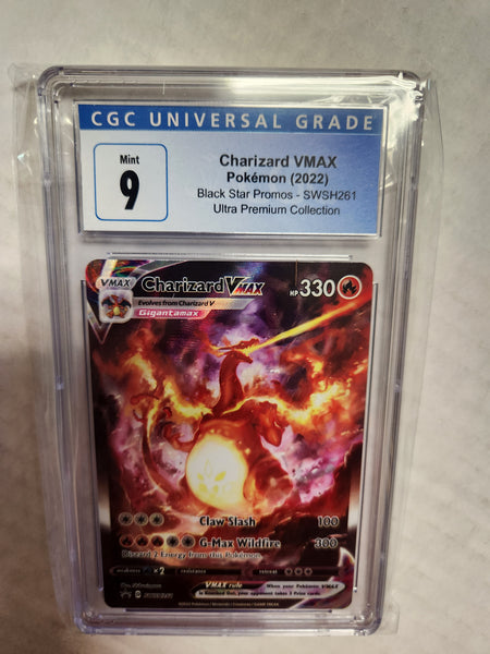 pokemon trading card game promo charizard vmax swsh261 Charizard VMAX SWSH261 UPC Promo (Graded) Case