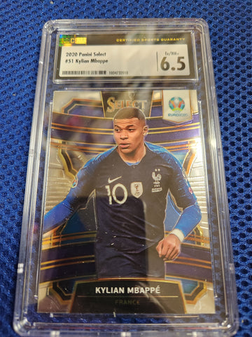 Kylian Mbappe 1x Graded Sports Card Single (In France National Team Jersey) (CSG Graded 6.5)
