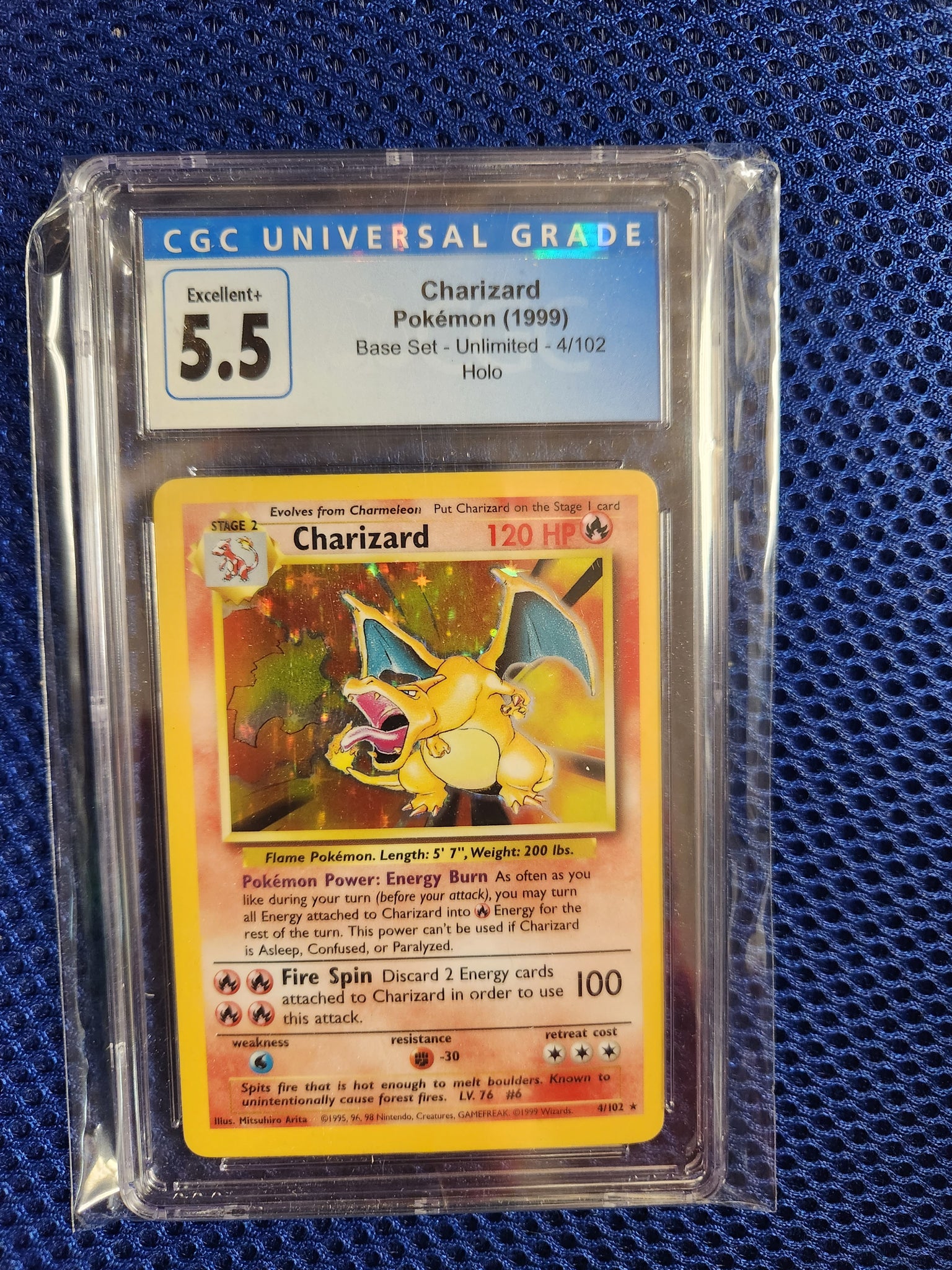 charizard holographic card 4 102 Charizard - Pokemon (1999) - Base Set - Unlimited - 4/102 - Holo