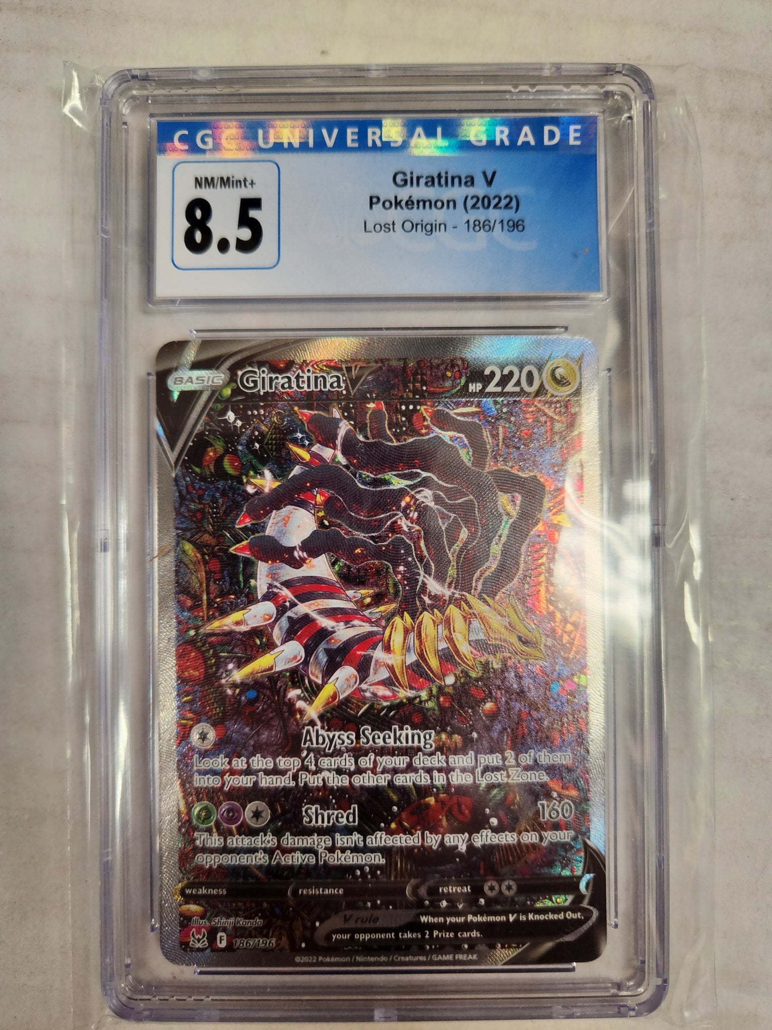 Giratina V - Pokemon (2022) Lost Origin - Alternate Art - CGC Graded 8.5