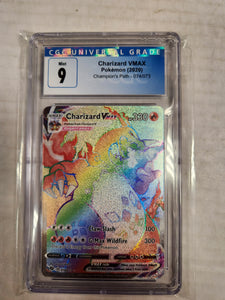 Charizard VMAX - Pokemon (2020) Champion's Path - 074/073 - Secret Rainbow Rare - CGC Graded 9 (Label May Differ from Photo)