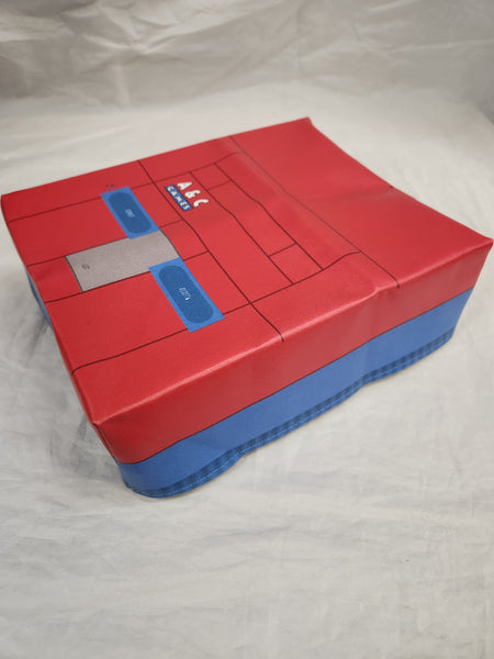A & C Games Branded Super Nintendo Console Red Dust Cover SNES - Vinyl