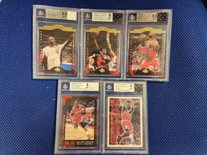Michael Jordan Certified Washington Wizards Practice Worn Warm Up Jersey with Card BGS Beckett Grading Services Verified ang Graded 8 to 8.5 (Randomly Selected, You Will Receive 1 at Random From the Picture)
