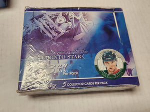 2003-04 Toronto Star In The Game (ITG) NHL Hockey Card Box (20 Packs Per Box, 5 Collector Cards Per Pack) - Marian Gaborik Version