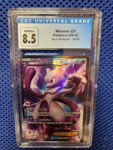 Mewtwo EX - Pokemon (2012) Next Destinies - 98/99- CGC Graded 8.5 A & C Games Mewtwo EX - Pokemon (2012) Next Destinies - 98/99- CGC Graded 8.5 A & C Games