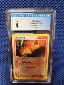 Charizard - Pokemon (2003) EX Dragon - 100/97 - Holo - CGC Graded 4 (Swirl)