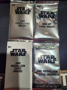 Topps Star Wars Trading Card Guaranteed Hot Pack - One Medallion/Patch/Hit Card Inside Pack (1 Picked at Random)