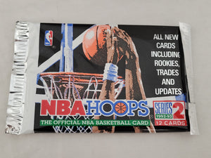 1992-93 NBA Hoops Series 2 Basketball Wax Pack (12 Cards Per Pack)