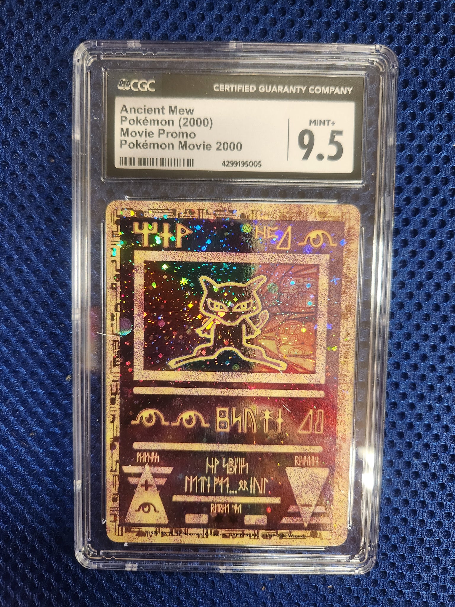 ancient mew card graded Pokemon movie Promo card, 4 by Majesty grading Company. This was released as but overall look nearly unplayed with no major defects Graded Pokemon Card - Ancient