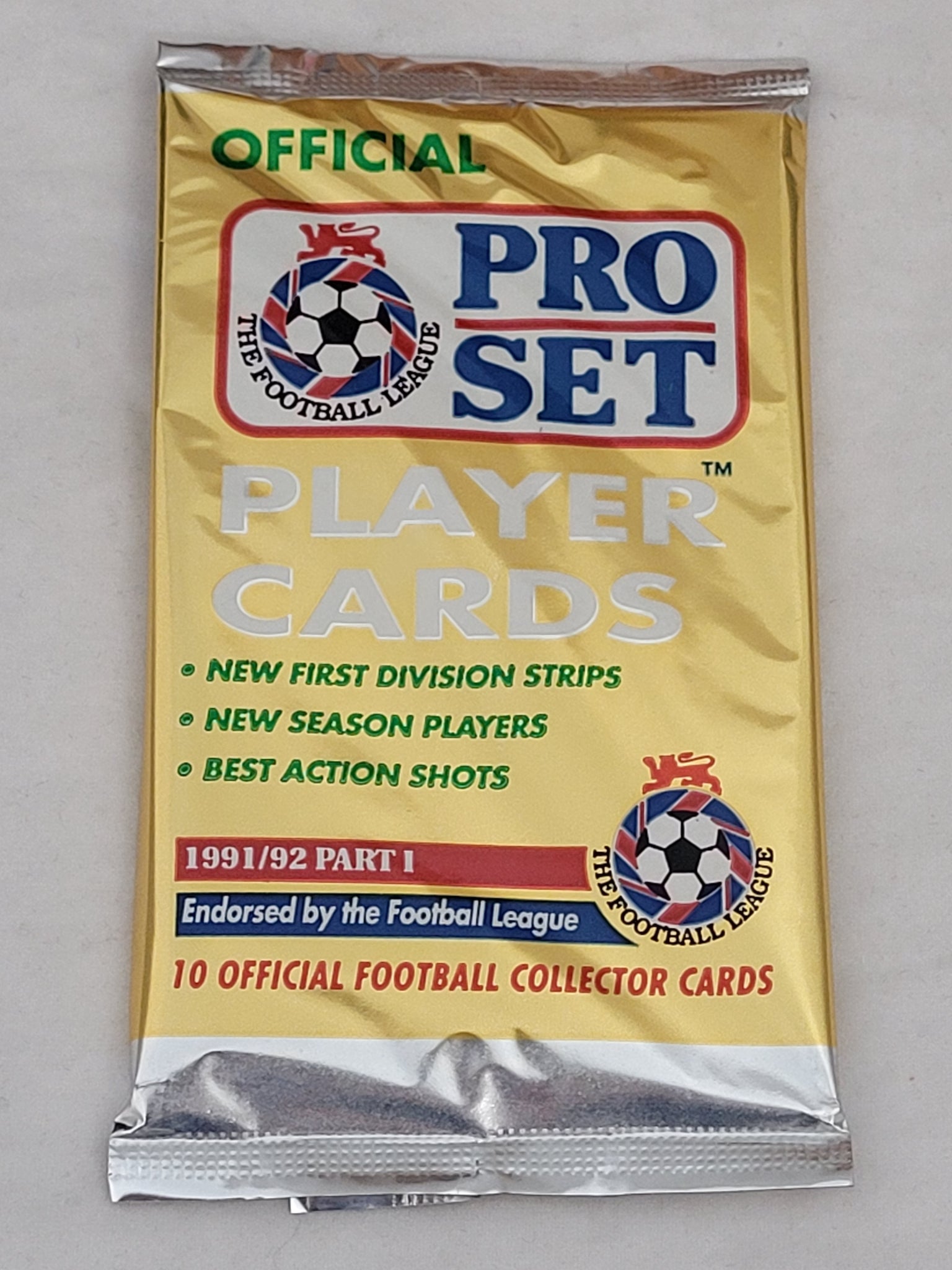 1991-92 Part 1 Pro Set Soccer Wax Pack