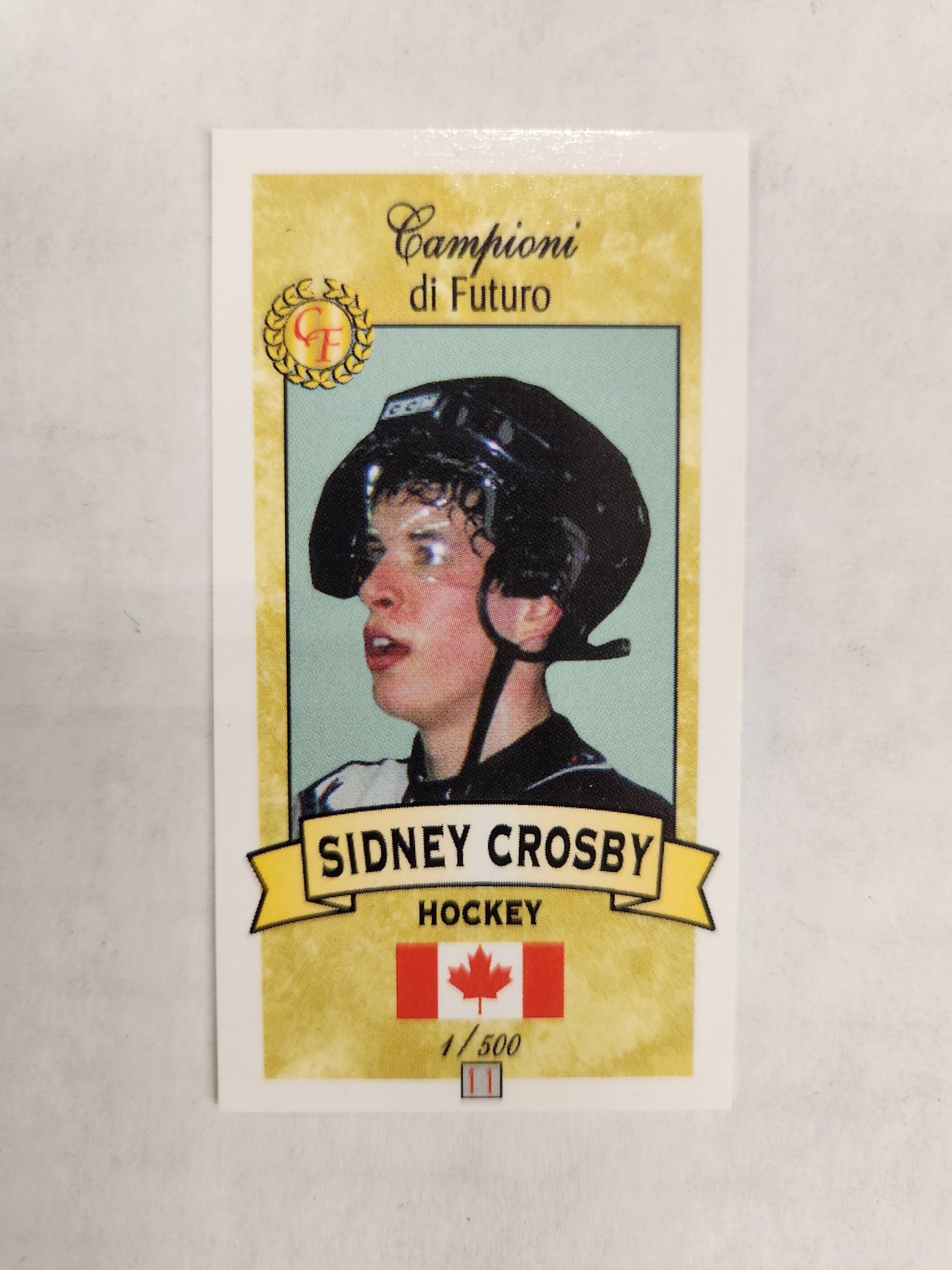 2003-04 Campioni Di Futuro Sidney Crosby Gold Parallel 1/500 #11 RC (Rookie Card) (Consignment) (AC)