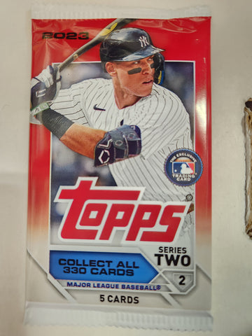 2023 Topps Series 2 Baseball Pack (5 Cards Per Pack)