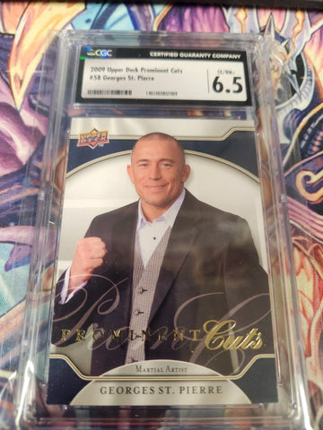2009 Upper Deck Prominent Cuts UFC Georges St Pierre #58 RC (Rookie Card) (CGC Graded 6.5)