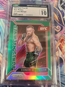 Conor McGregor - UFC Card REPACK - 1x Sports Card Single (Graded 10 GEM MINT) (Various Grading Companies, Randomly Selected - May Not Get Cards In Picture)