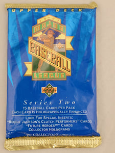 1993 Upper Deck MLB Baseball Edition Series 2 Hobby Pack (15 Cards Per Pack)