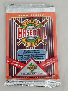 1992 Upper Deck MLB Baseball Edition High Series Pack (15 Cards Per Pack)
