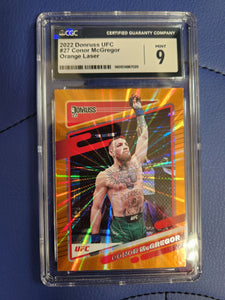 Conor McGregor - UFC Card REPACK - 1x Sports Card Single (Graded 8 or Higher) (Various Grading Companies, Randomly Selected - May Not Get Cards In Picture)
